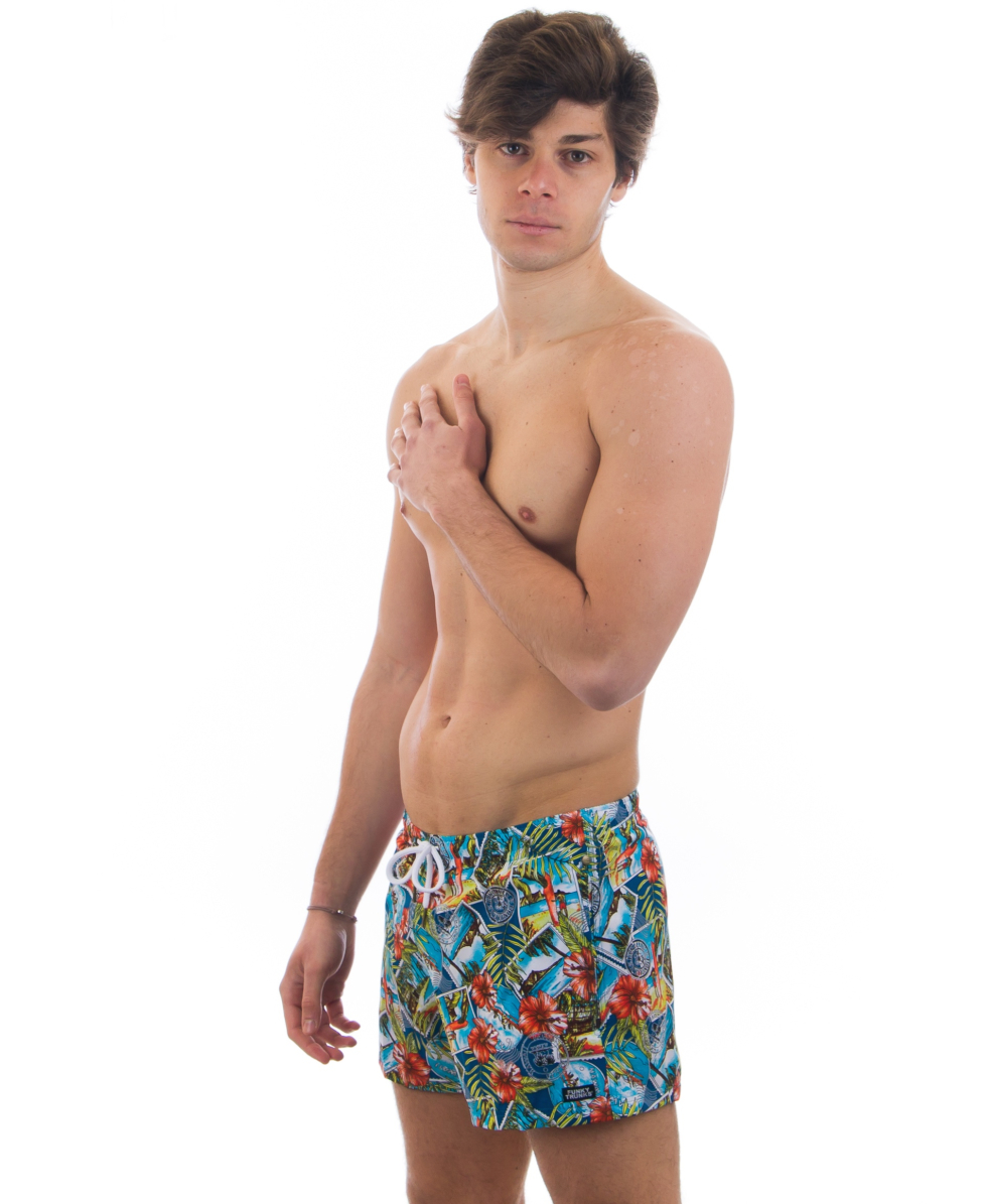 FUNKY TRUNKS - COSTUME SHORT - FT40M00747 - POSTCARD PARADISE - WATERSHORT