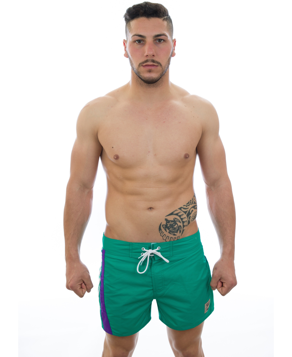 SPEEDO - COSTUME BOXER RETROSCOPE - GREEN/PURPLE/WHITE - 078839368
