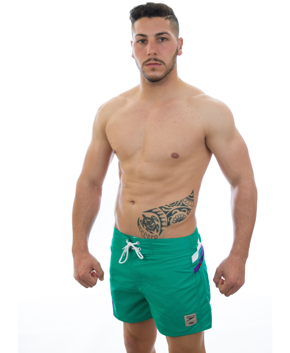 SPEEDO - COSTUME BOXER RETROSCOPE - GREEN/PURPLE/WHITE - 078839368