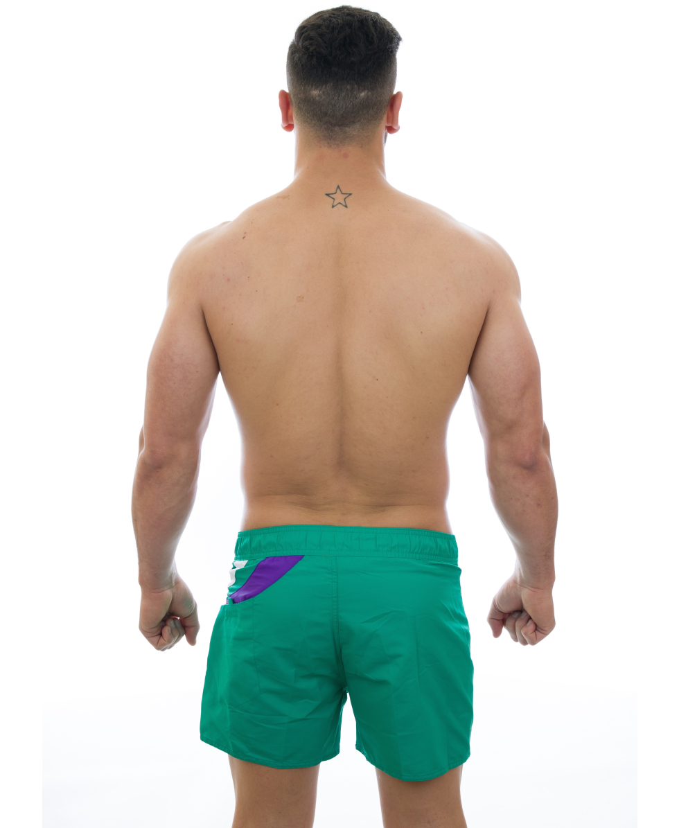 SPEEDO - COSTUME BOXER RETROSCOPE - GREEN/PURPLE/WHITE - 078839368