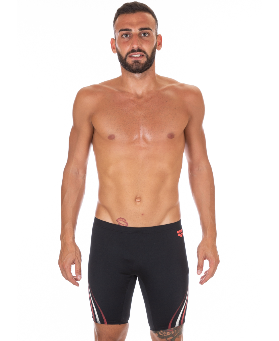 ARENA - COSTUME JAMMER - ONE SERIGRAPHY - 001289504 - BLACK/FLUO RED - MAXLIFE