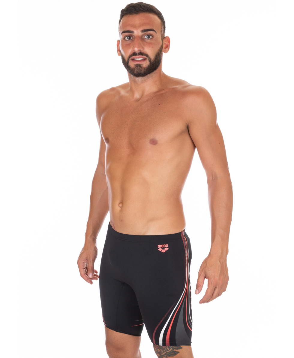 ARENA - COSTUME JAMMER - ONE SERIGRAPHY - 001289504 - BLACK/FLUO RED - MAXLIFE