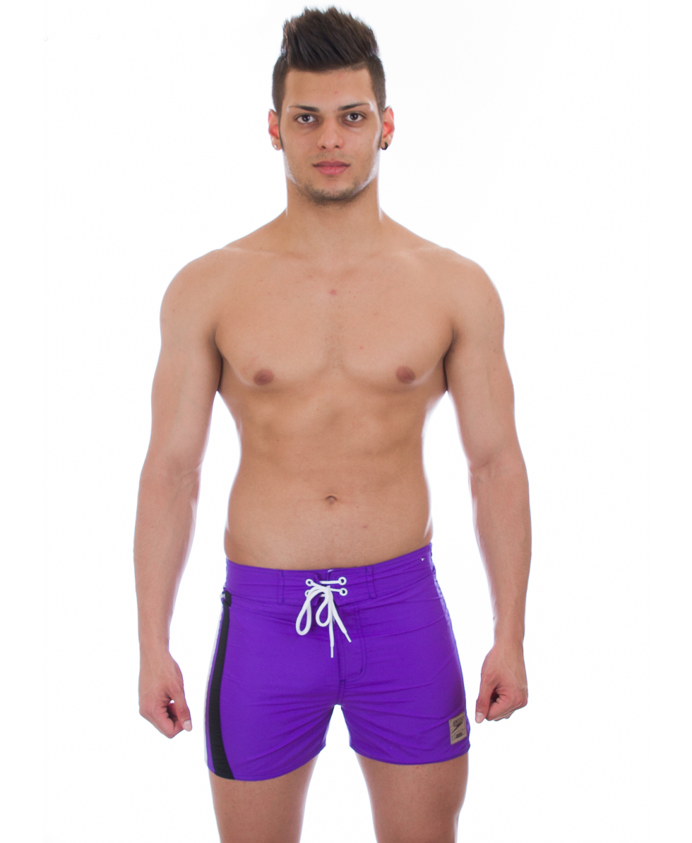 SPEEDO - COSTUME BOXER RETROSCOPE - PURPLE/BLACK/WHITE - 078839403