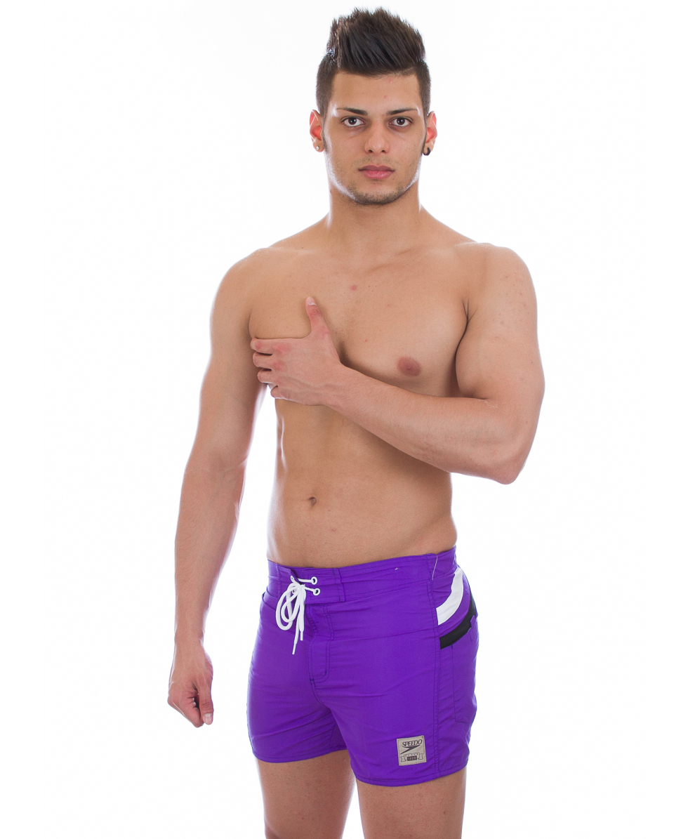 SPEEDO - COSTUME BOXER RETROSCOPE - PURPLE/BLACK/WHITE - 078839403