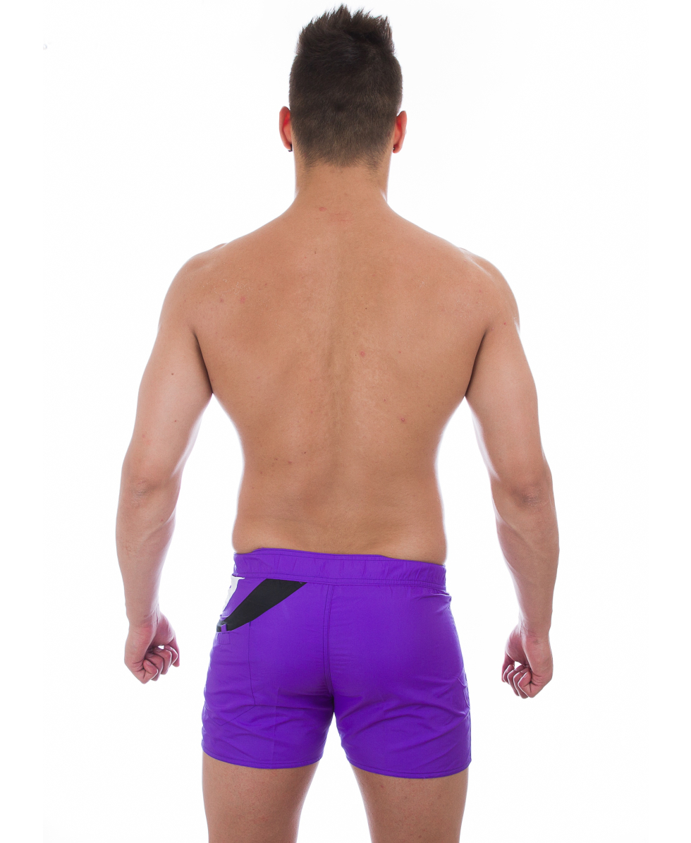 SPEEDO - COSTUME BOXER RETROSCOPE - PURPLE/BLACK/WHITE - 078839403