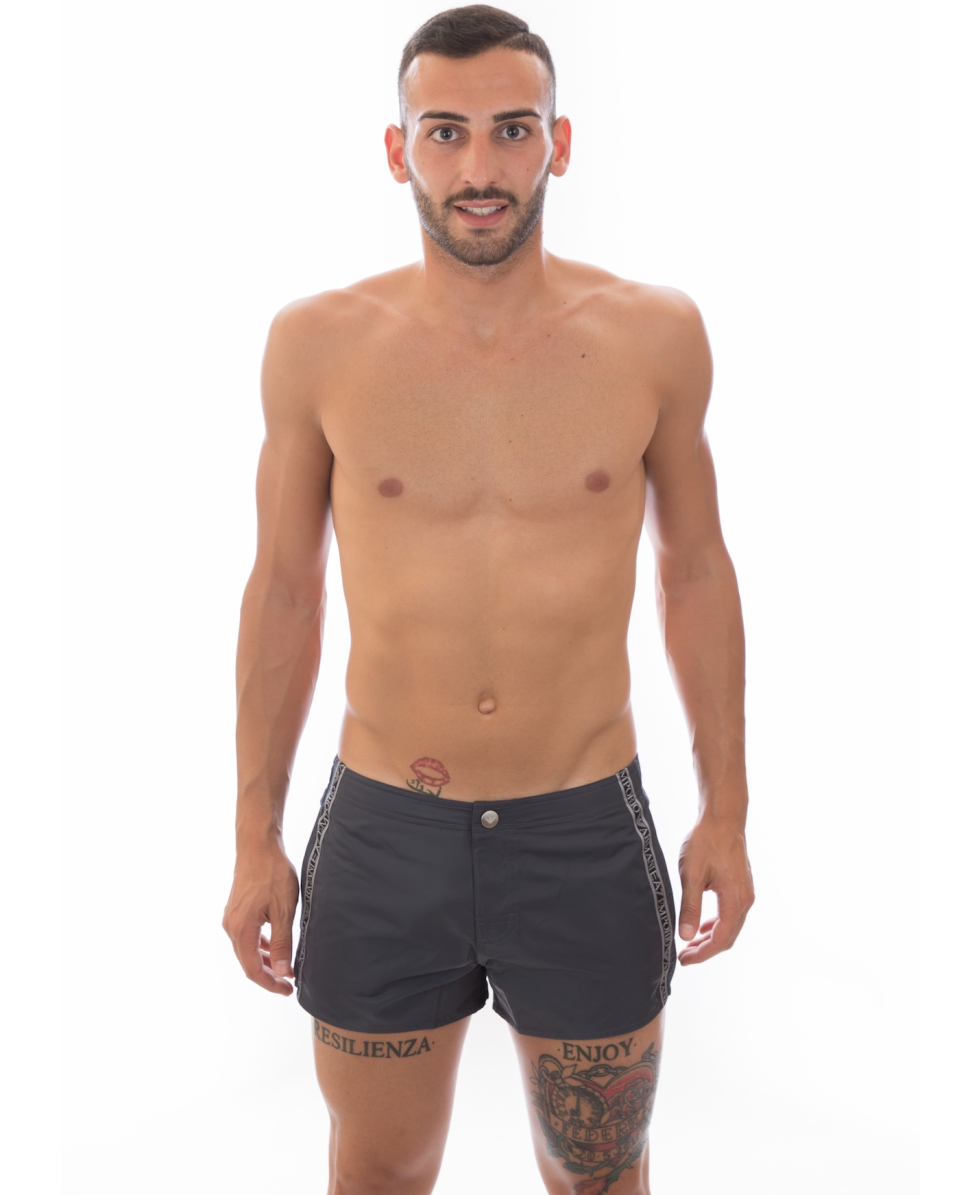 EMPORIO ARMANI - COSTUME SHORT - 902005 7P745 02842 - ANTHRACITE - SWIMWEAR