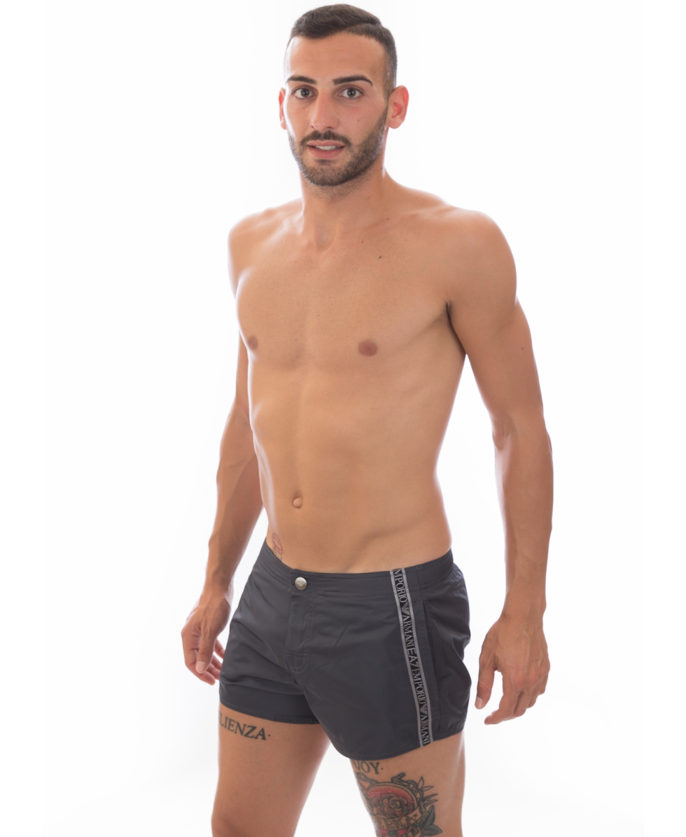 EMPORIO ARMANI - COSTUME SHORT - 902005 7P745 02842 - ANTHRACITE - SWIMWEAR