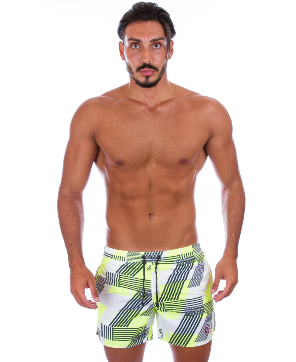 EMPORIO ARMANI - COSTUME SHORT - 902000 6P744 19210 - GREEN/WHITE