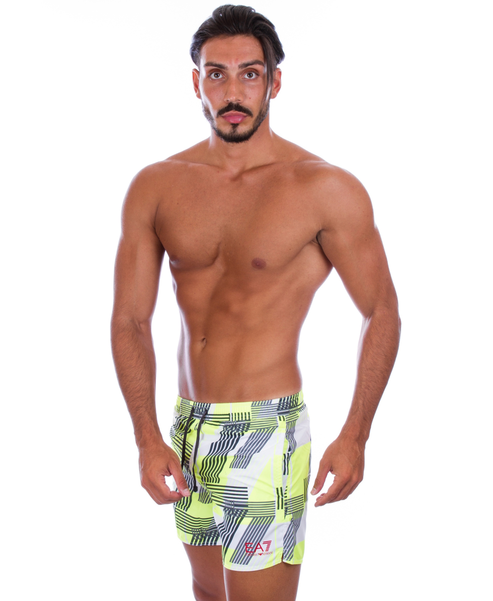 EMPORIO ARMANI - COSTUME SHORT - 902000 6P744 19210 - GREEN/WHITE
