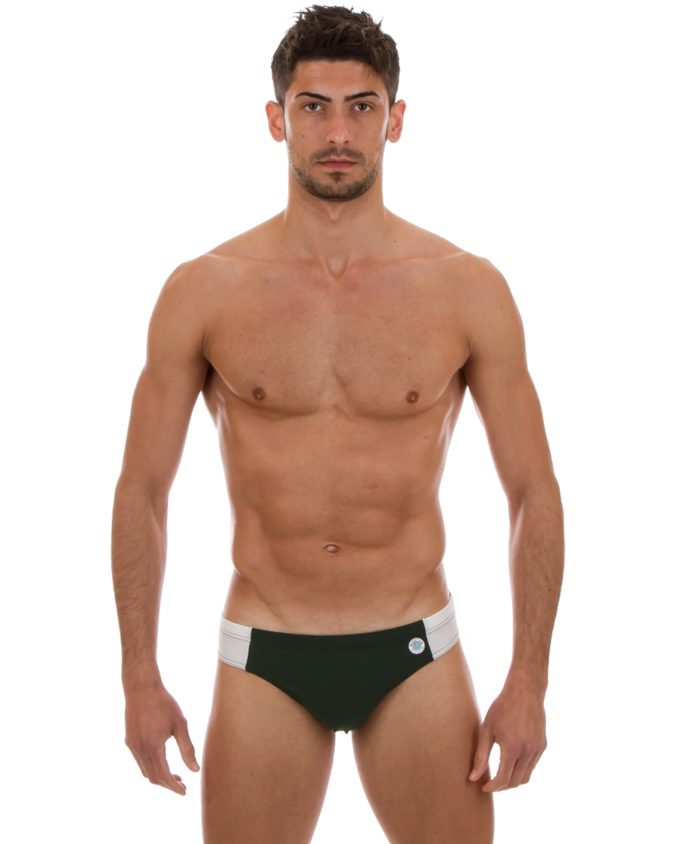 MASTERNUOTO - COSTUME SLIP 5cm - ARNOLD - M - ACETOSELLA/BIANCO