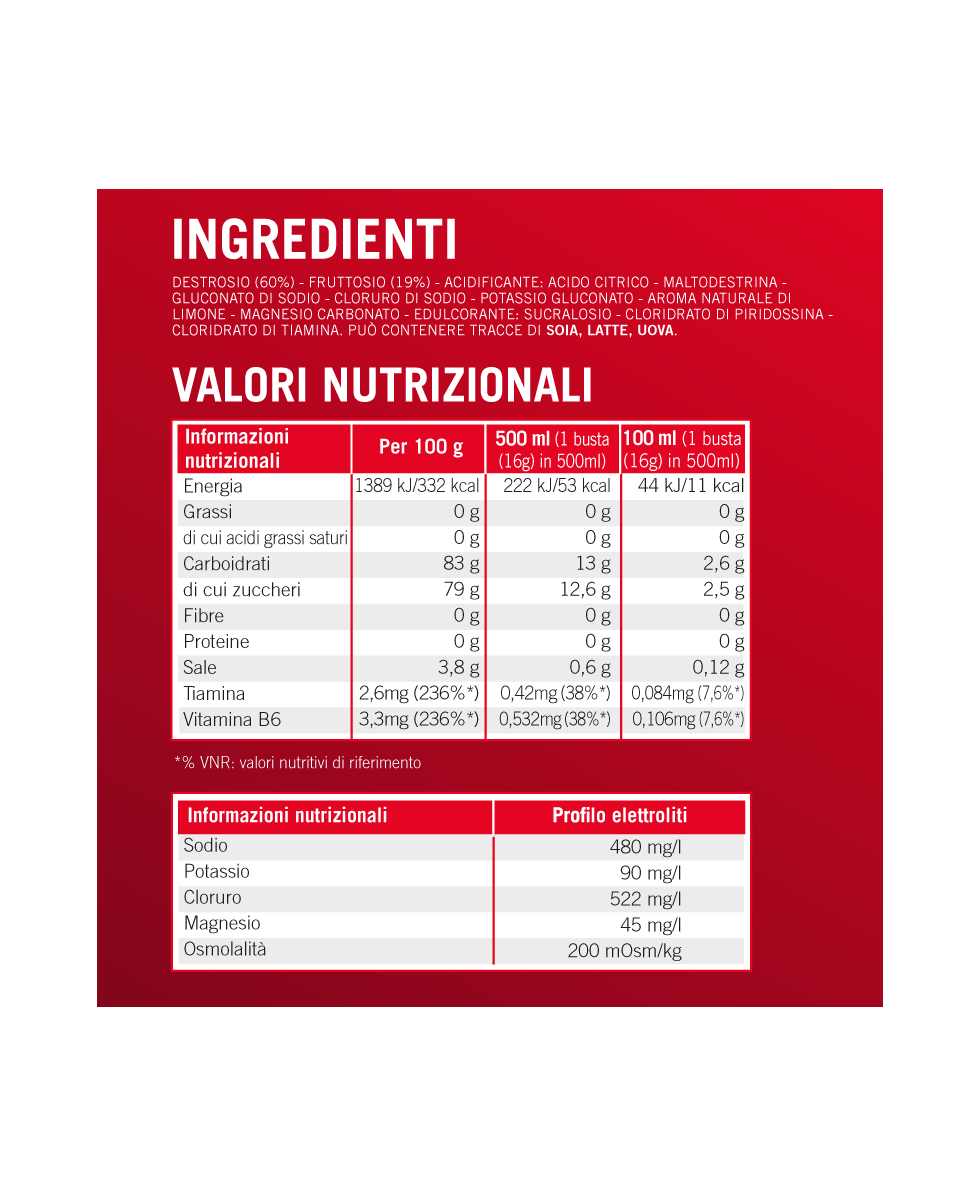 ENERVIT - INSTANT SPORT DRINK + BORRACCIA - 10 BUSTINE DA 16g - LEMON FLAVOUR