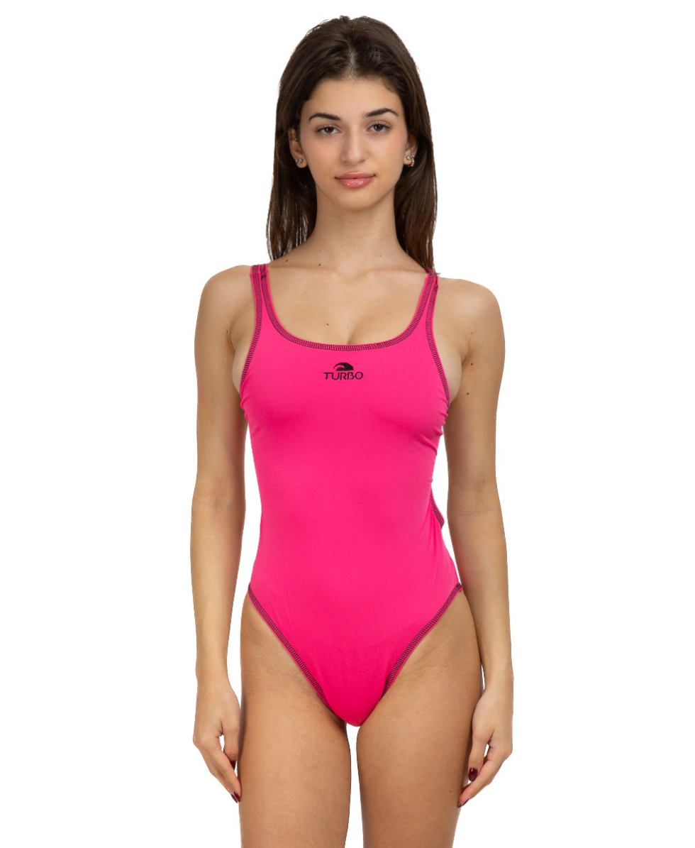 TURBO - COSTUME INTERO - SWIMSUIT WOMAN COMFORT LISO - TIR. LARGO - 893481/0016 - PINK