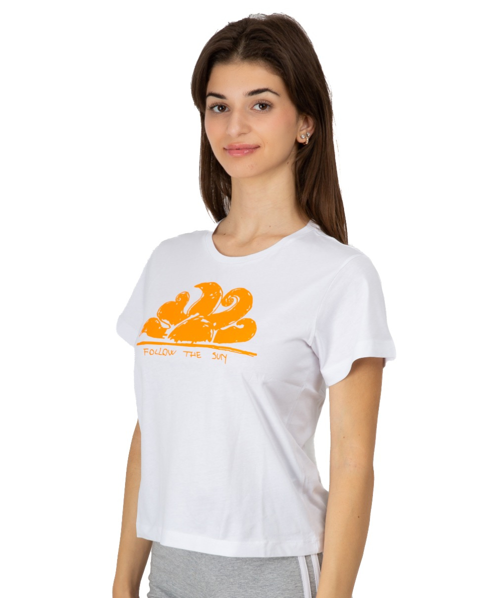 SUNDEK - CROPPED T-SHIRT - W625TEOC100-600 - WHITE