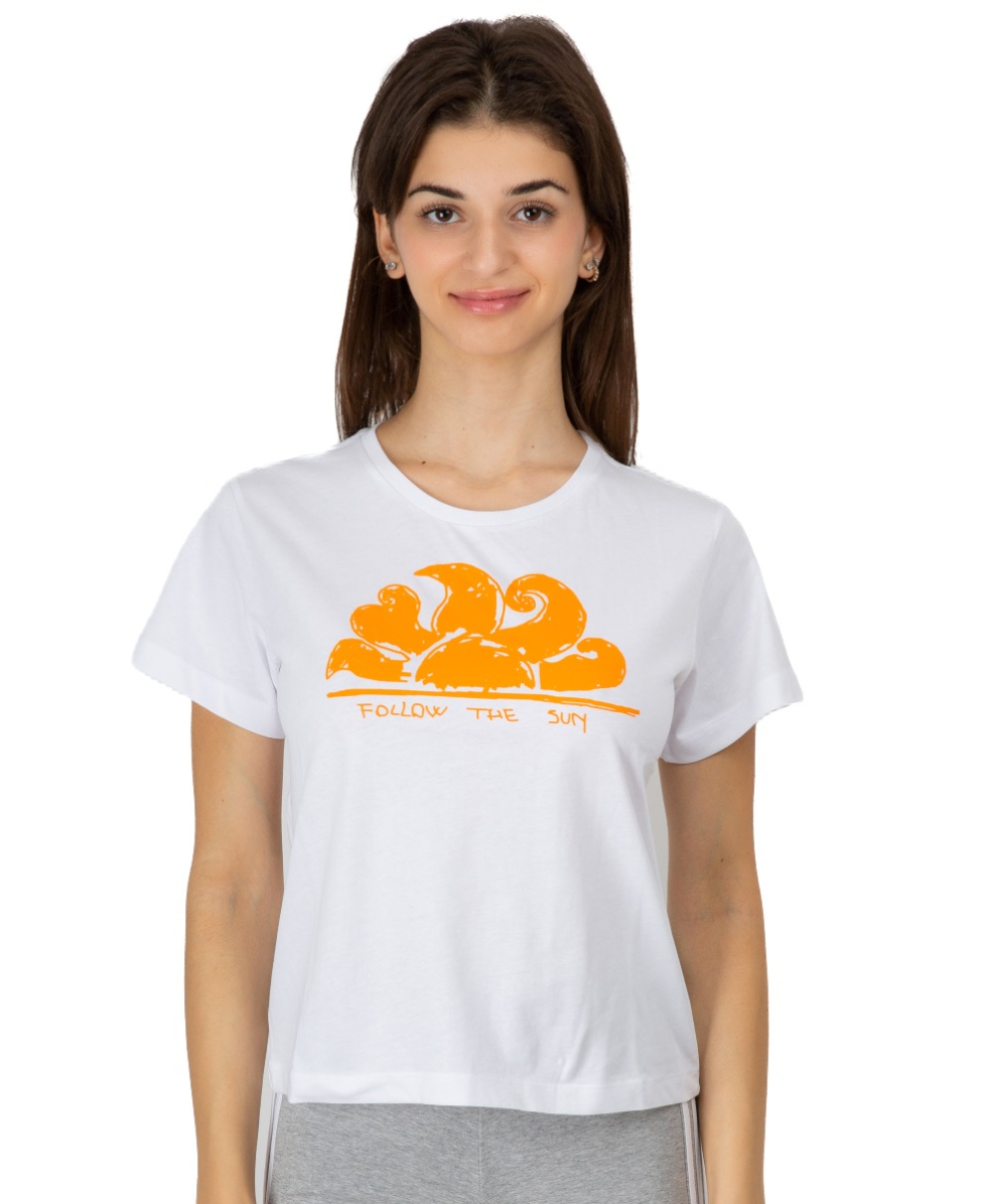 SUNDEK - CROPPED T-SHIRT - W625TEOC100-600 - WHITE