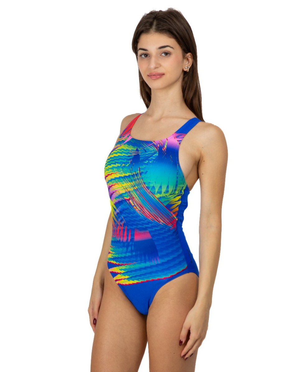 SPEEDO - COSTUME INTERO PLACEMENT MEDALIST - 12199H080 - BLUE/MULTI