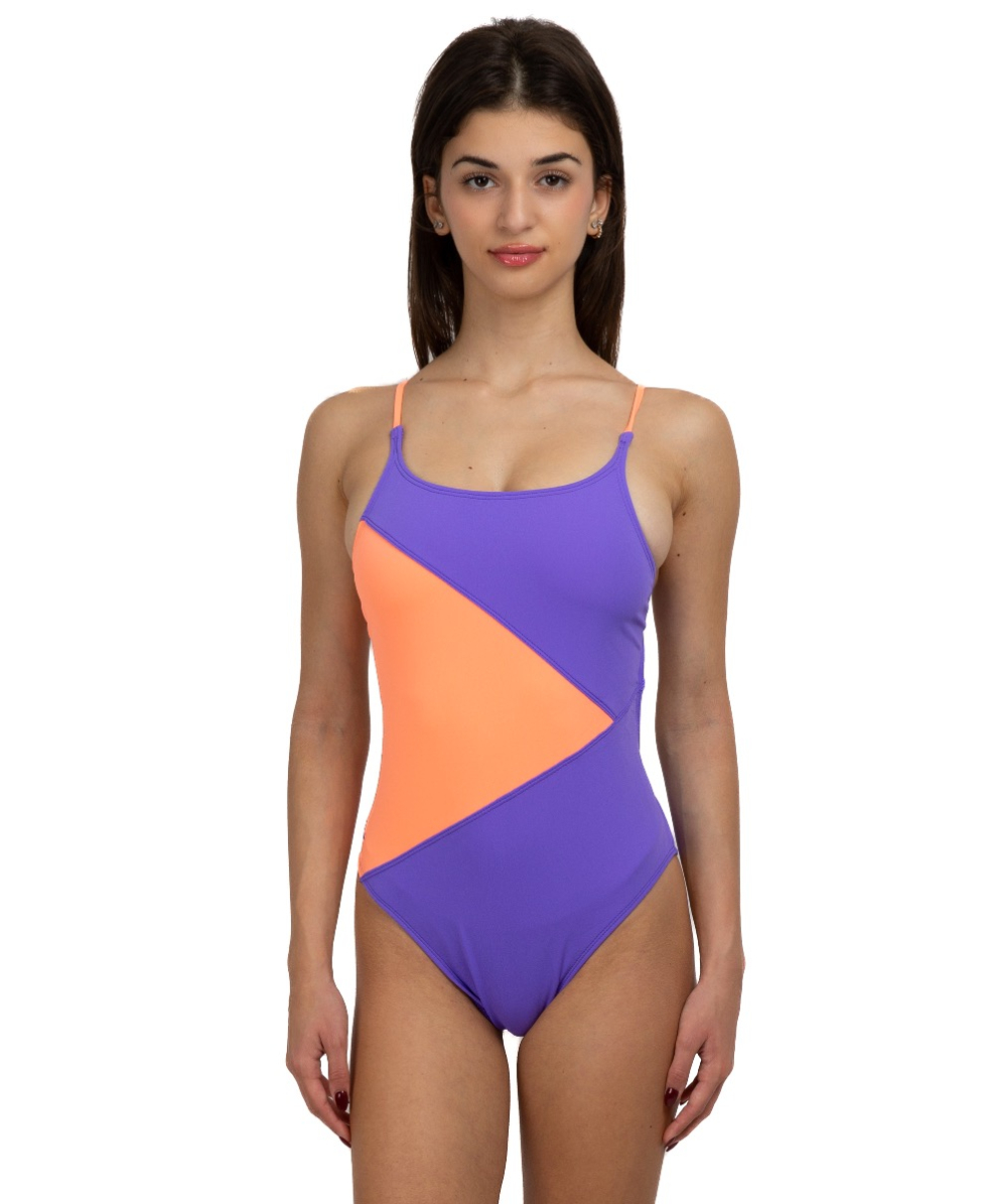 TURBO - COSTUME INTERO - SWIMSUIT WOMAN ISLAND COMFORT - TIR. STRETTA - 8934377/3720 - PINK/PURPLE