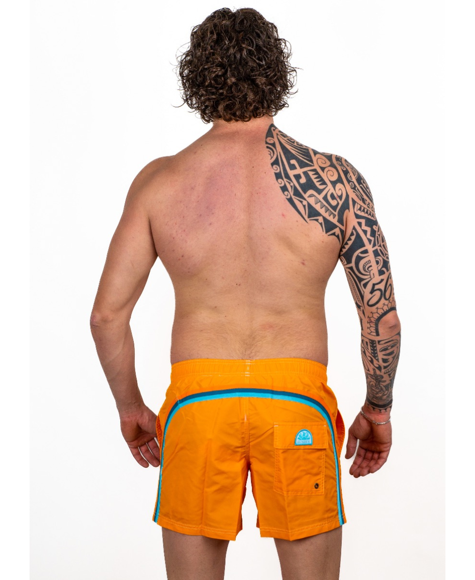 SUNDEK - COSTUME BOARDSHORT 14" - M504BDTA100-746 - SUNSET #3 - BS/RB ELASTIC WAIST