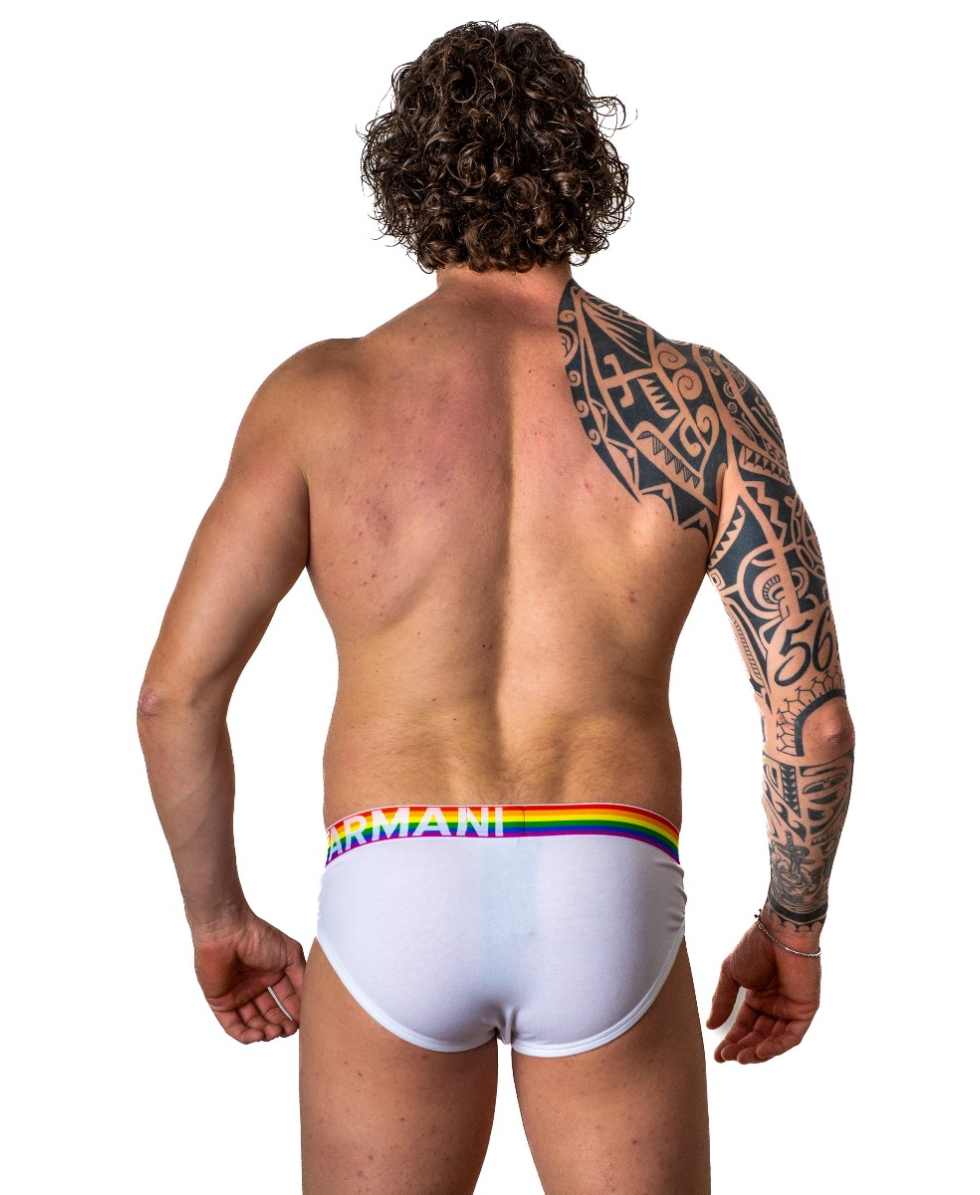 EMPORIO ARMANI - SLIP/BRIEF - RAINBOW - 111952 2R513 00010 - WHITE