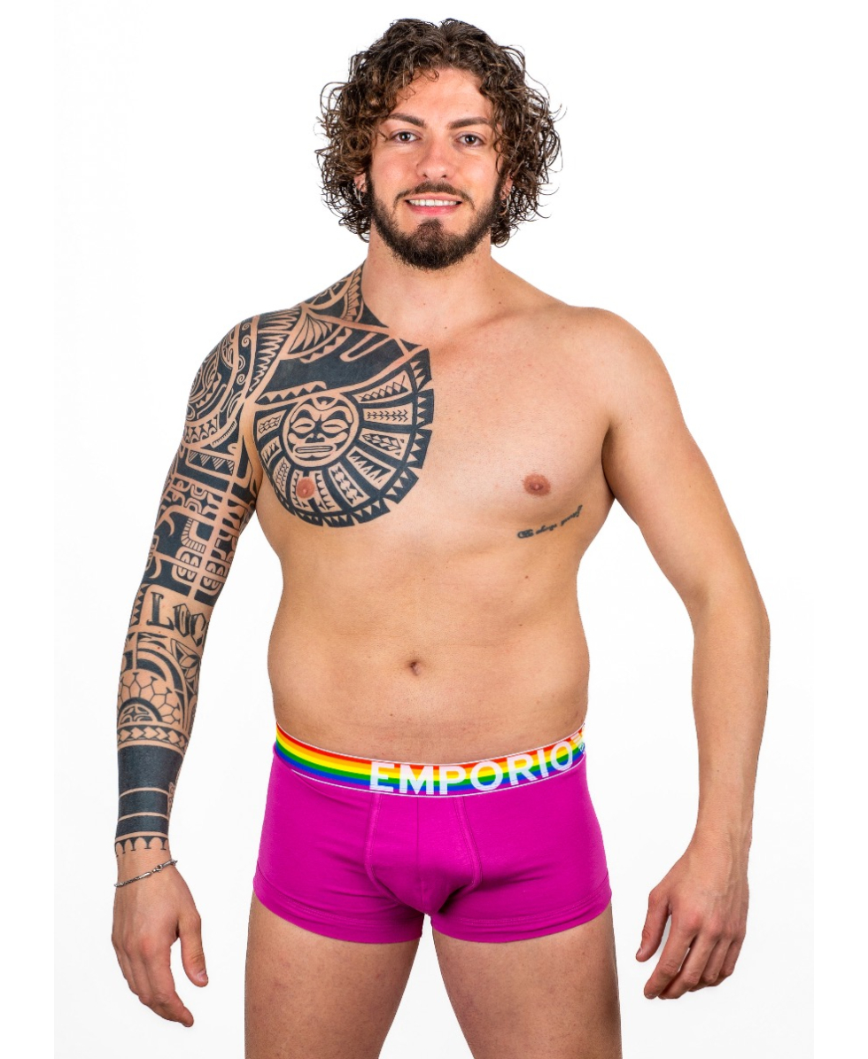 EMPORIO ARMANI - BOXER/TRUNK - RAINBOW - 111866 2R513 05873 - AZALEA