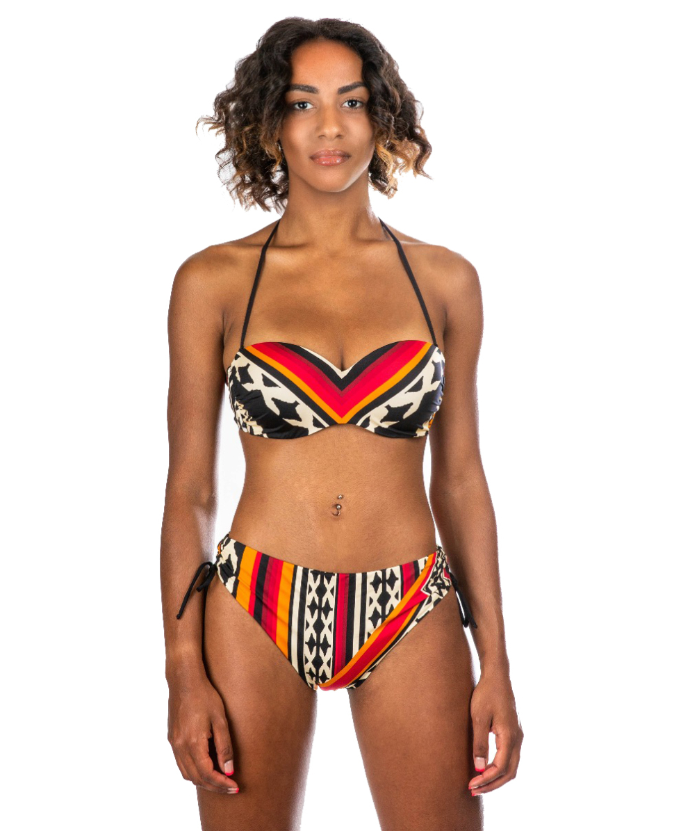 OROBLU - COSTUME BIKINI - TRIBAL VIBES - COPPA C - VOBB66578 - BLACK