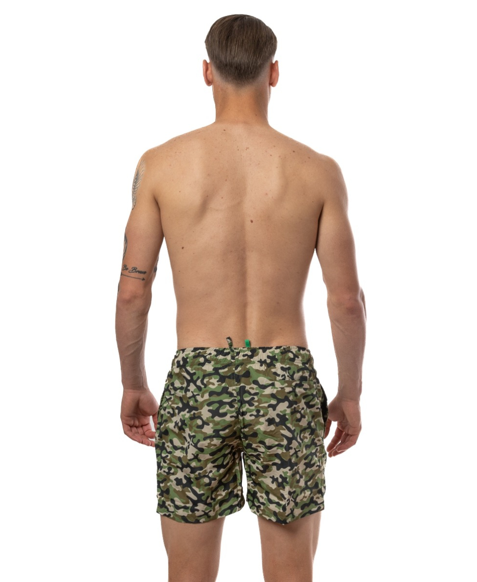 F**K - COSTUME SHORT PRINTED - 2063U - CAMO GREEN