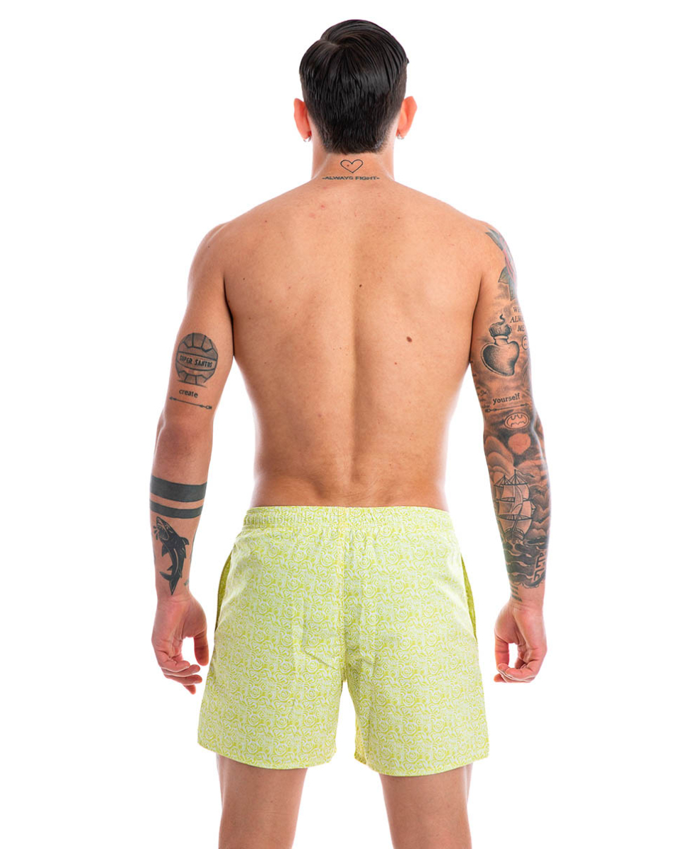 EMPORIO ARMANI - COSTUME SHORT - 211740 2R441 14583 - ACID APPLE/WHITE