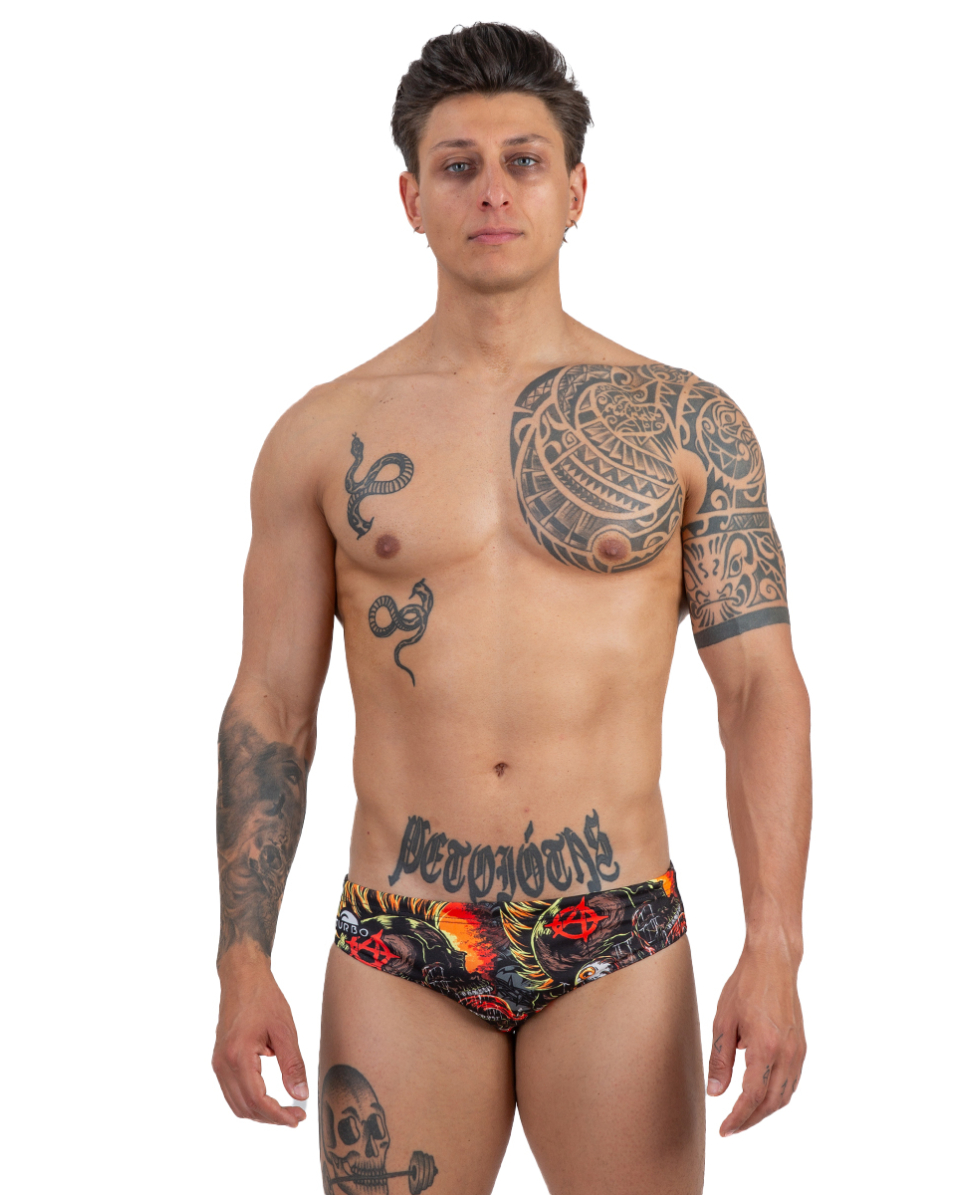 TURBO - COSTUME SLIP - PUNK SKULL - 731558/0009 - BLACK