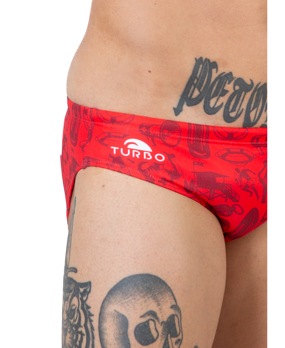 TURBO - COSTUME SLIP - LIFEGUARD READY - 731567/0008 - RED