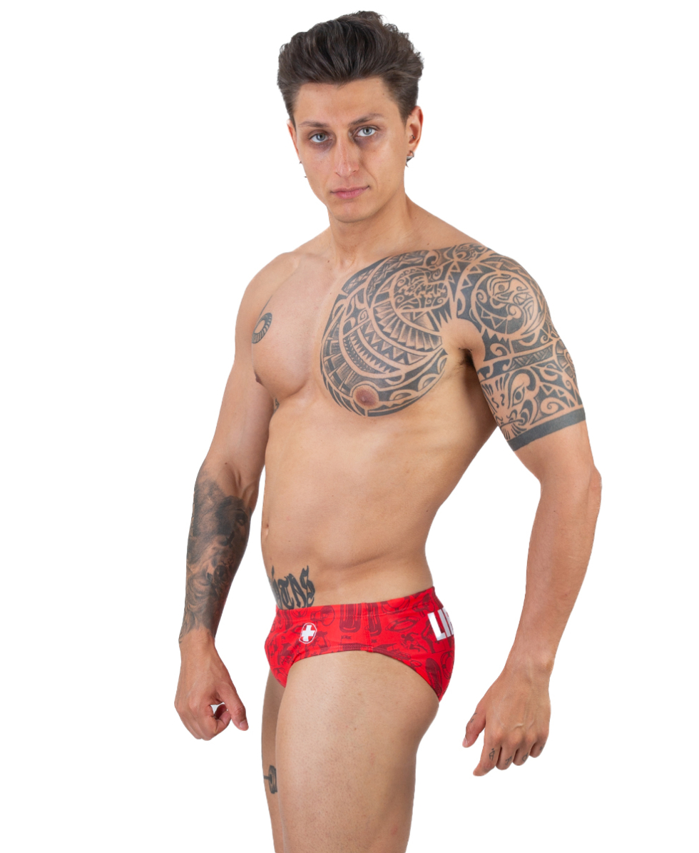 TURBO - COSTUME SLIP - LIFEGUARD READY - 731567/0008 - RED