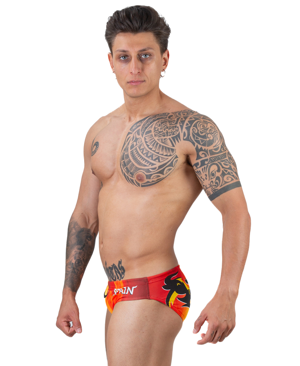 TURBO - COSTUME SLIP - SPAIN - 731552/0008 - RED/YELLOW