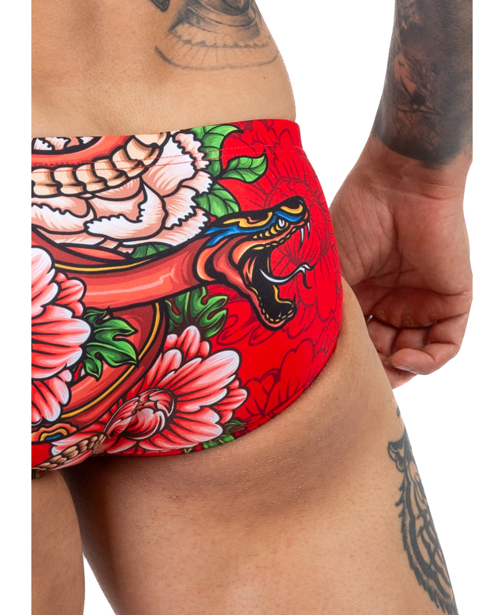 TURBO - COSTUME SLIP - SNAKE TATTOO - 731548/0008 - RED