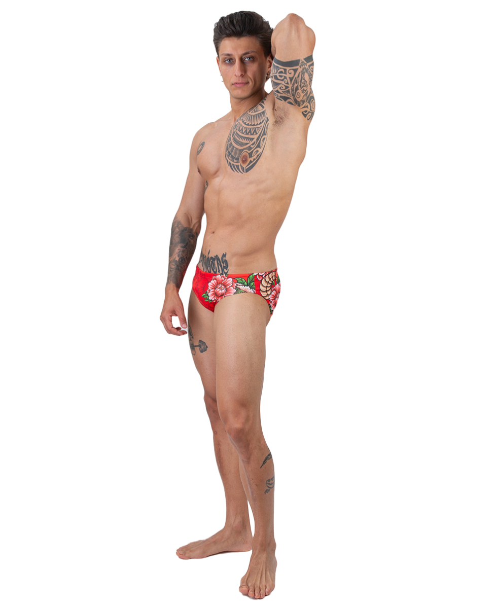 TURBO - COSTUME SLIP - SNAKE TATTOO - 731548/0008 - RED