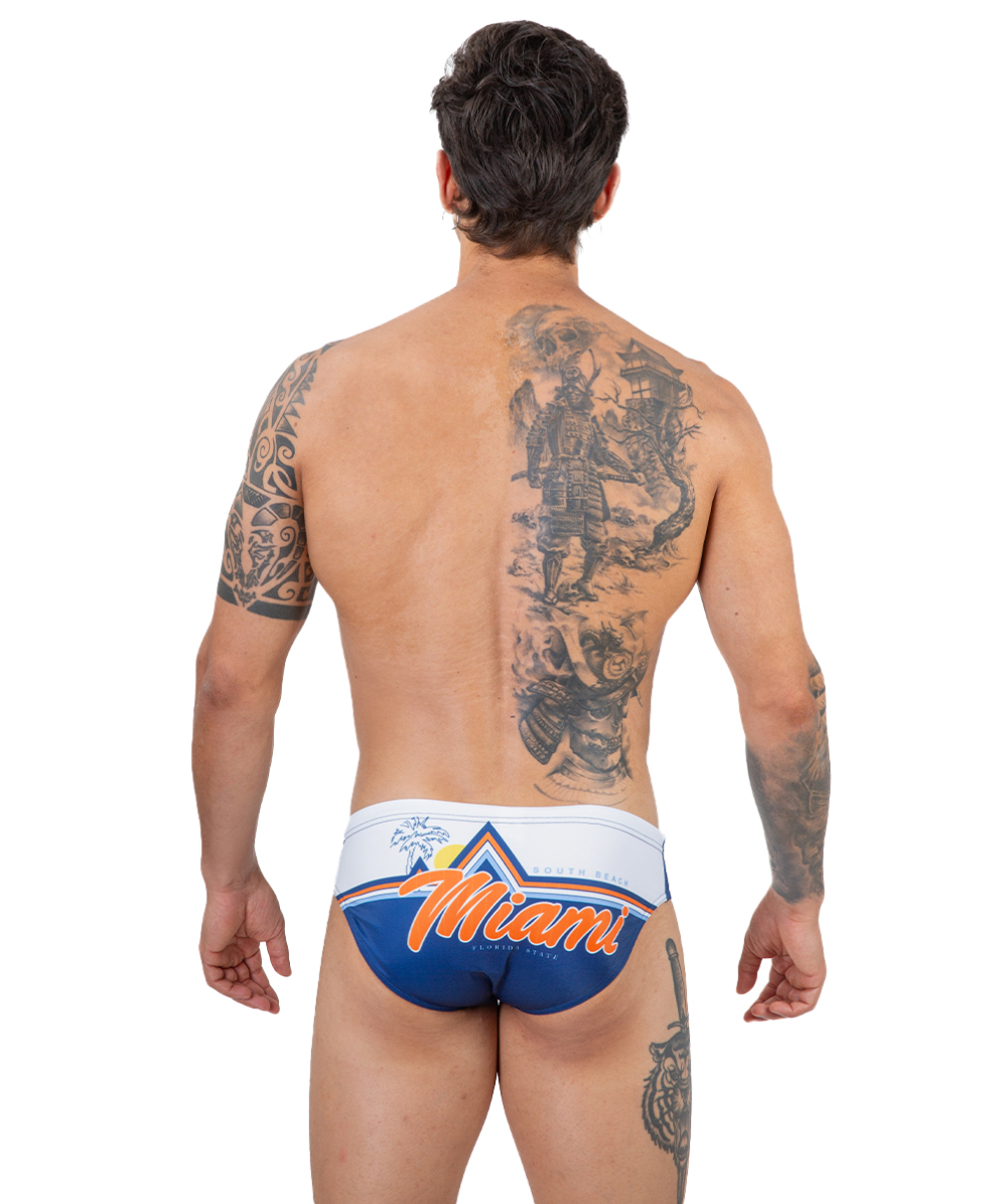 TURBO - COSTUME SLIP - MIAMI SOUTH BEACH - 731414/0007 - WHITE/BLUE