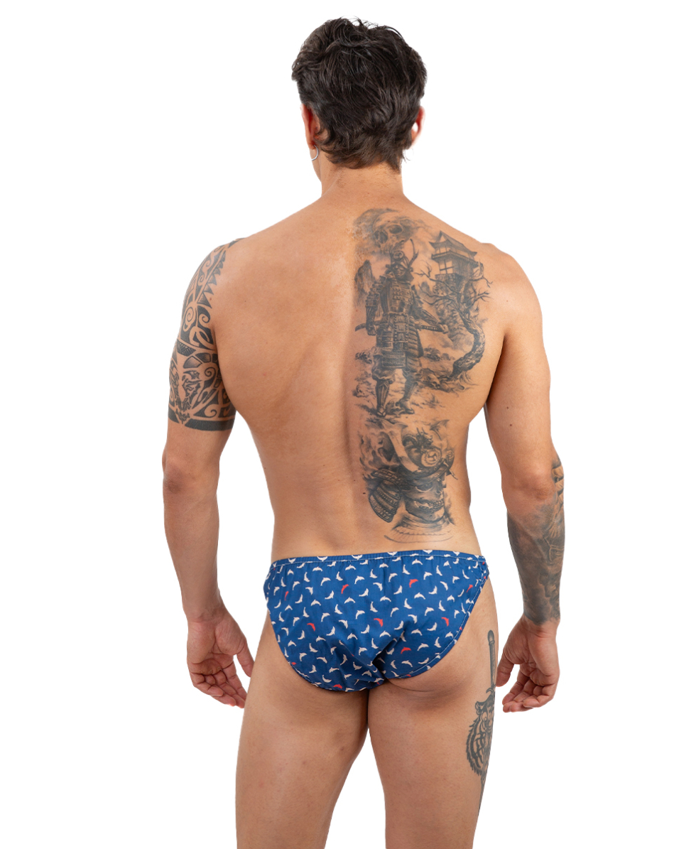 MASTER NUOTO - COSTUME SLIP COTONE - ST. TROPEZ MN0010DO - DOLPHIN DENIM