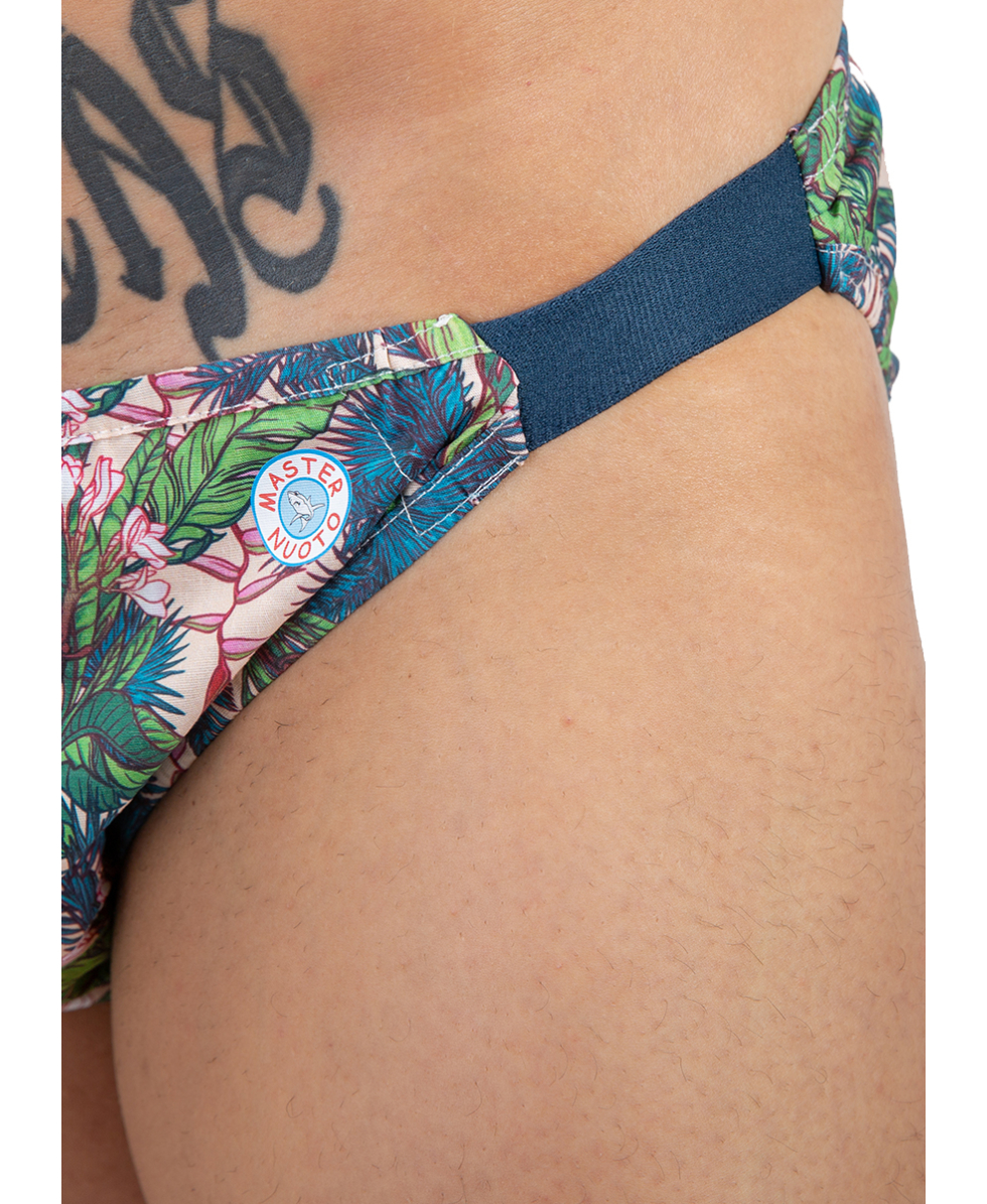MASTER NUOTO - COSTUME SLIP COTONE - ST. TROPEZ MN0012JUN - JUNGLE NATURAL