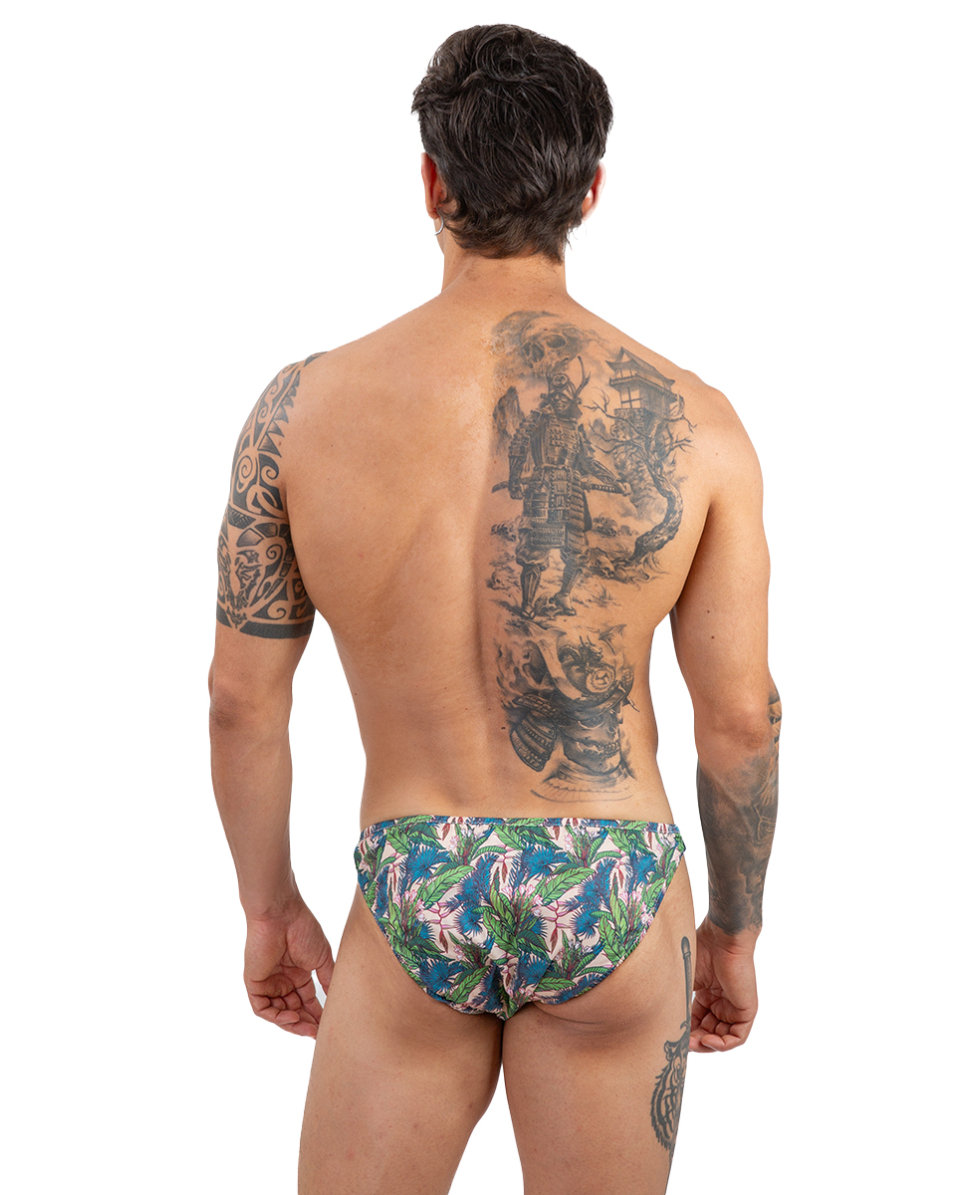 MASTER NUOTO - COSTUME SLIP COTONE - ST. TROPEZ MN0012JUN - JUNGLE NATURAL
