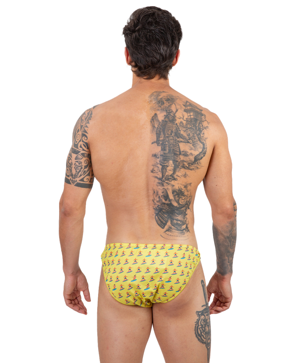 MASTER NUOTO - COSTUME SLIP COTONE - ST. TROPEZ MN0008SU - SURF YELLOW