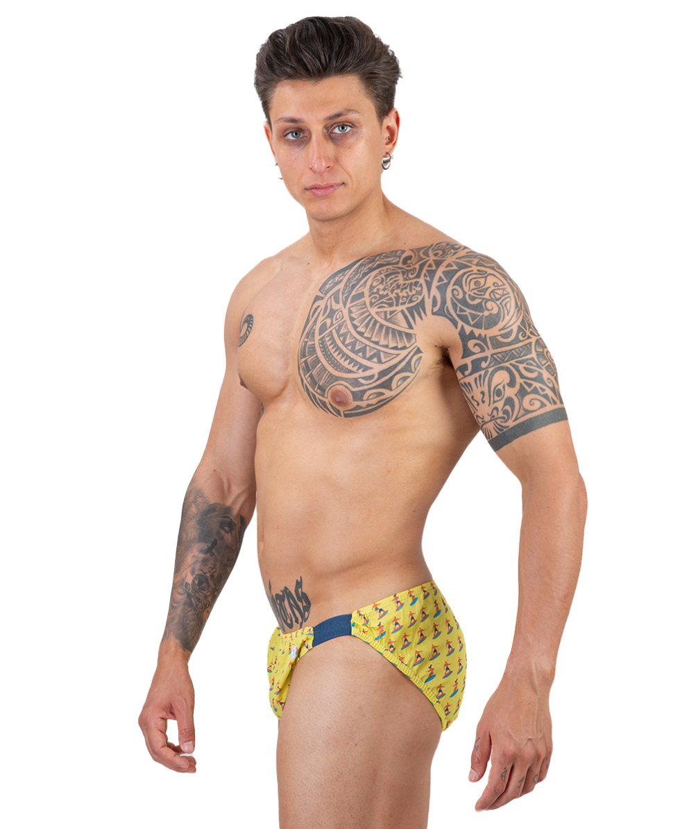 MASTER NUOTO - COSTUME SLIP COTONE - ST. TROPEZ MN0008SU - SURF YELLOW