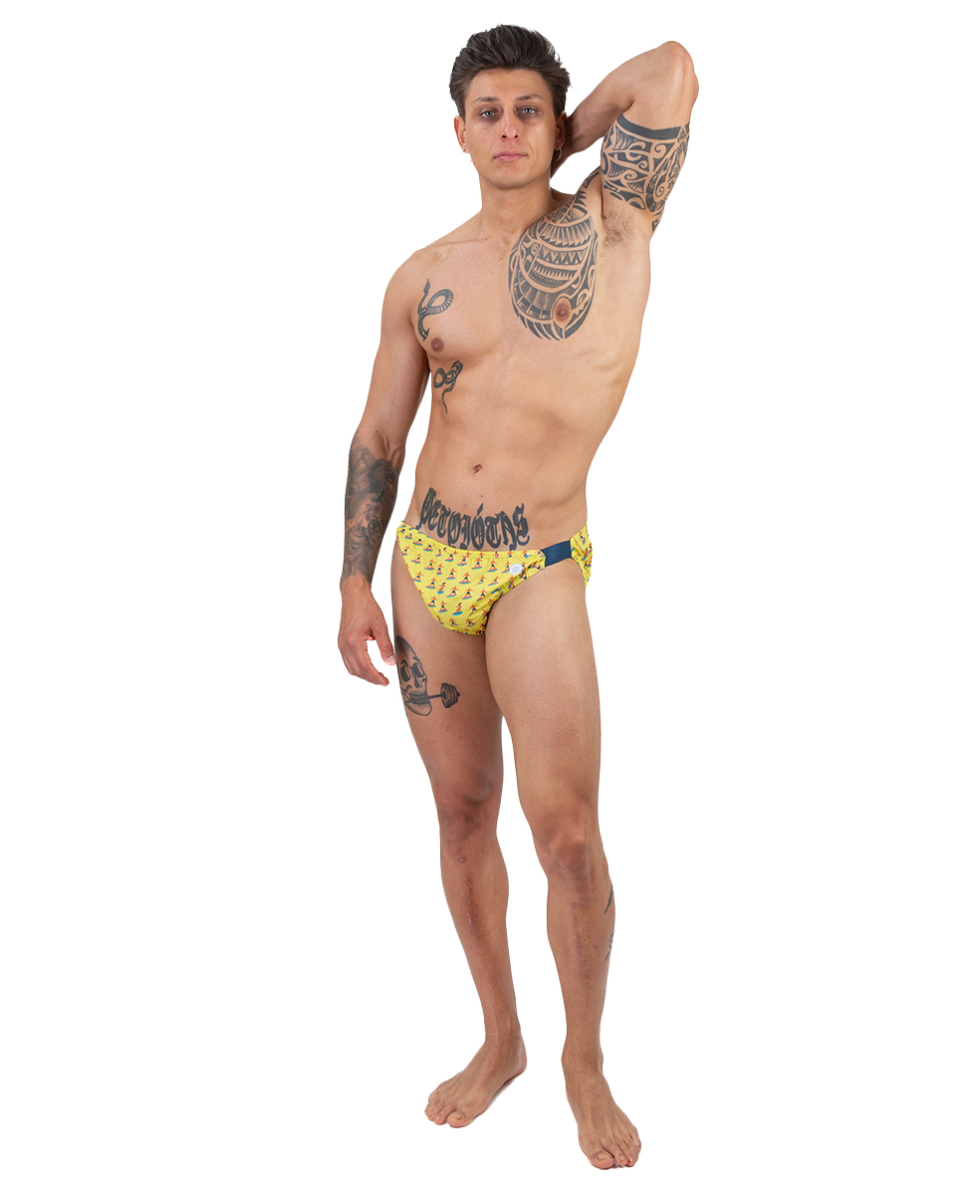 MASTER NUOTO - COSTUME SLIP COTONE - ST. TROPEZ MN0008SU - SURF YELLOW