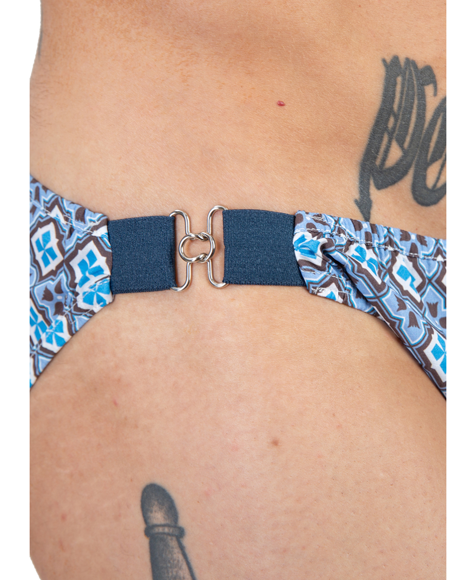 MASTER NUOTO - COSTUME SLIP COTONE - ST. TROPEZ MN0013 - TEXTURE TURQUOISE