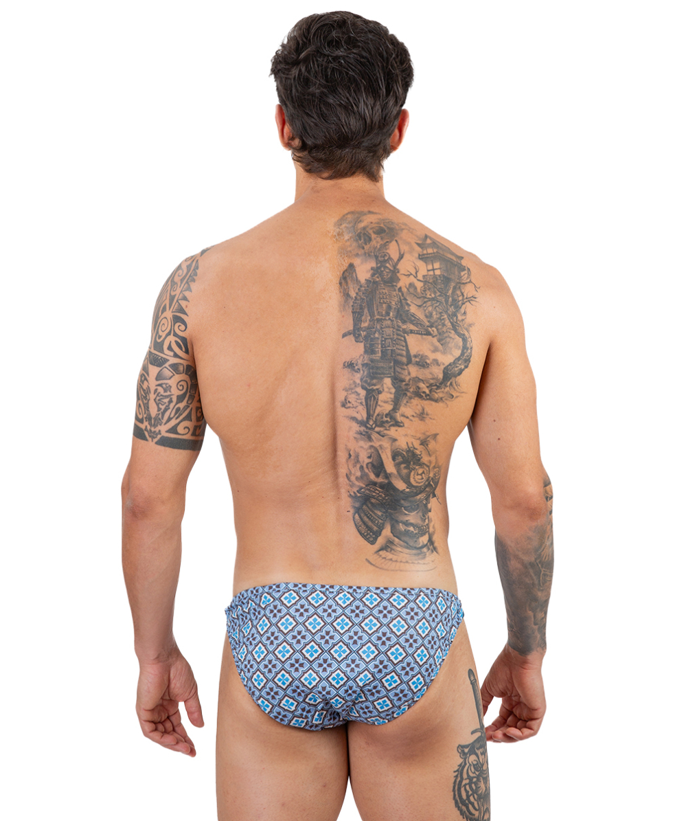 MASTER NUOTO - COSTUME SLIP COTONE - ST. TROPEZ MN0013 - TEXTURE TURQUOISE
