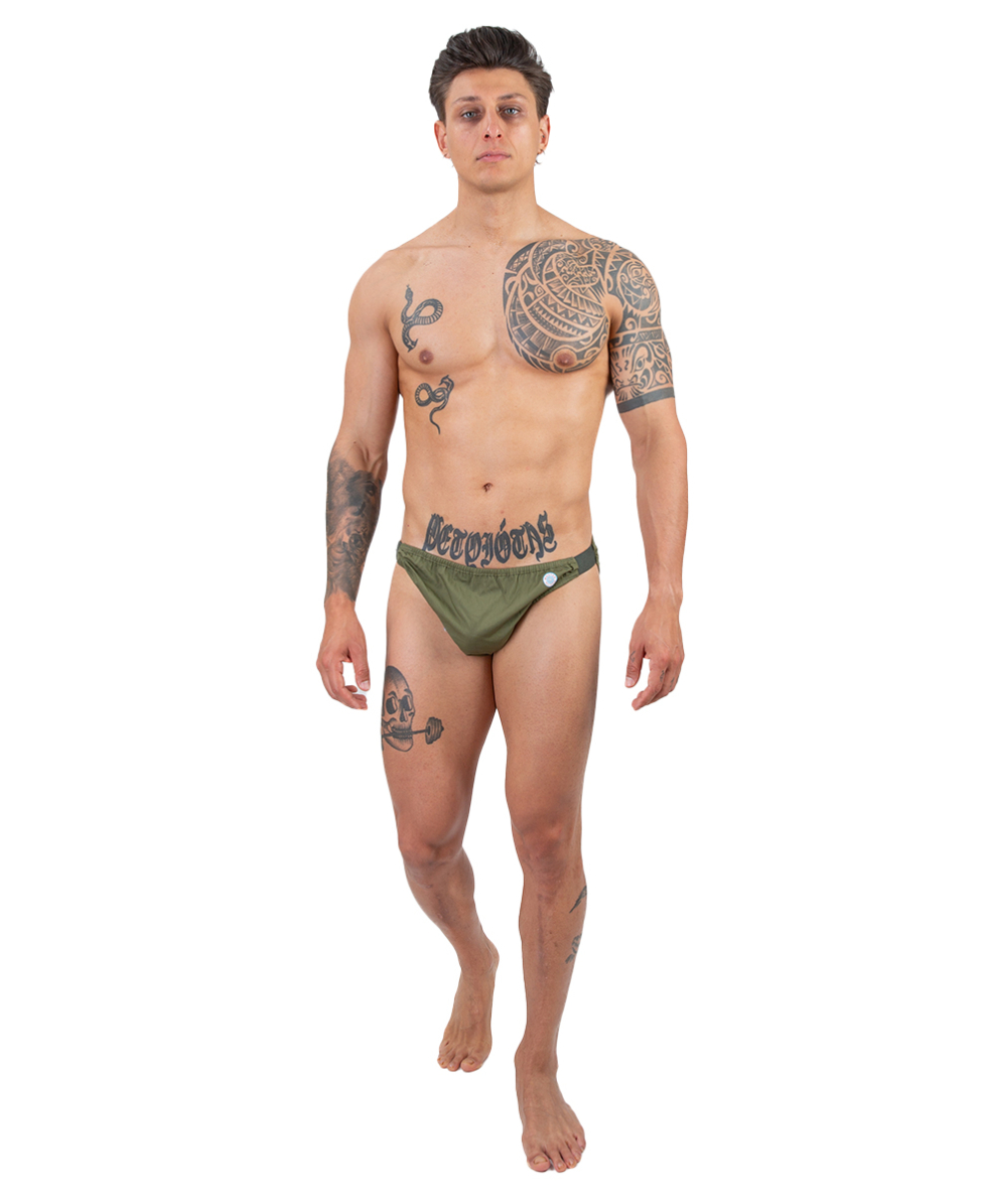MASTER NUOTO - COSTUME SLIP COTONE - ST. TROPEZ MN0014AR - ARMY