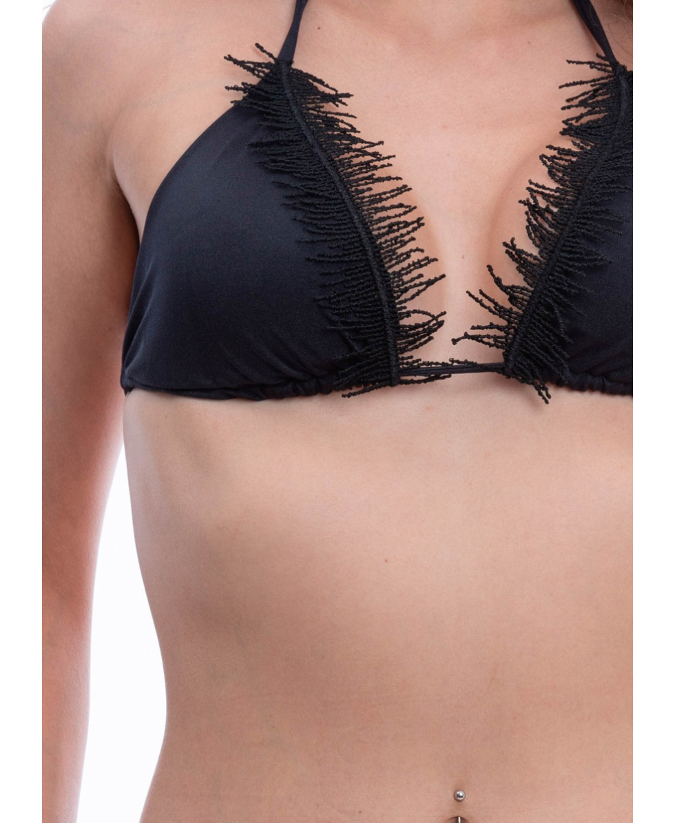 OROBLU - BIKINI TRIANGOLO - MACRAME DELUX - VOBB66500 - BLACK