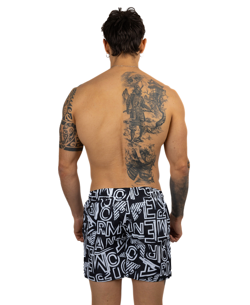 EMPORIO ARMANI - COSTUME SHORT - 211740 3R435 00121 - BLACK/WHITE