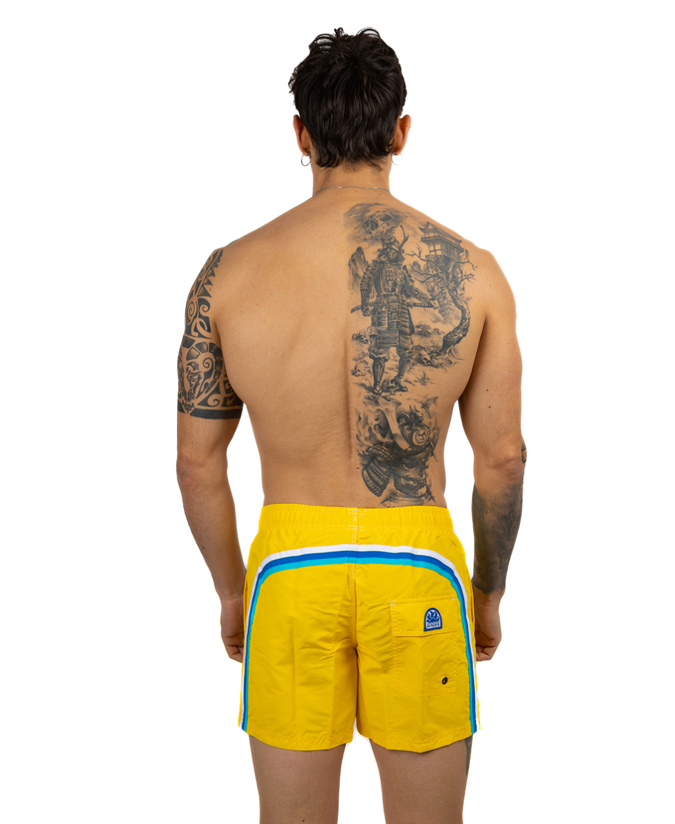 SUNDEK - COSTUME BOARDSHORT 14" - M504BDTA100-77202 - SUMMER YELLOW #02 - BS/RB ELASTIC WAIST - C