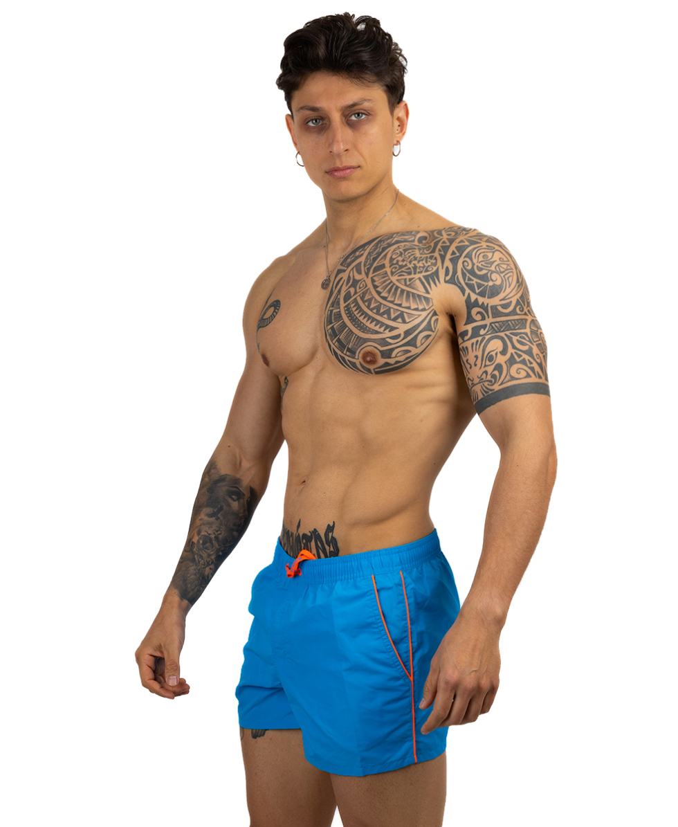 SUNDEK - COSTUME BOARDSHORT 13" - M700BDTA100-77601 - REEF BLUE - COLTRANE BS ELASTIC WAIST - B