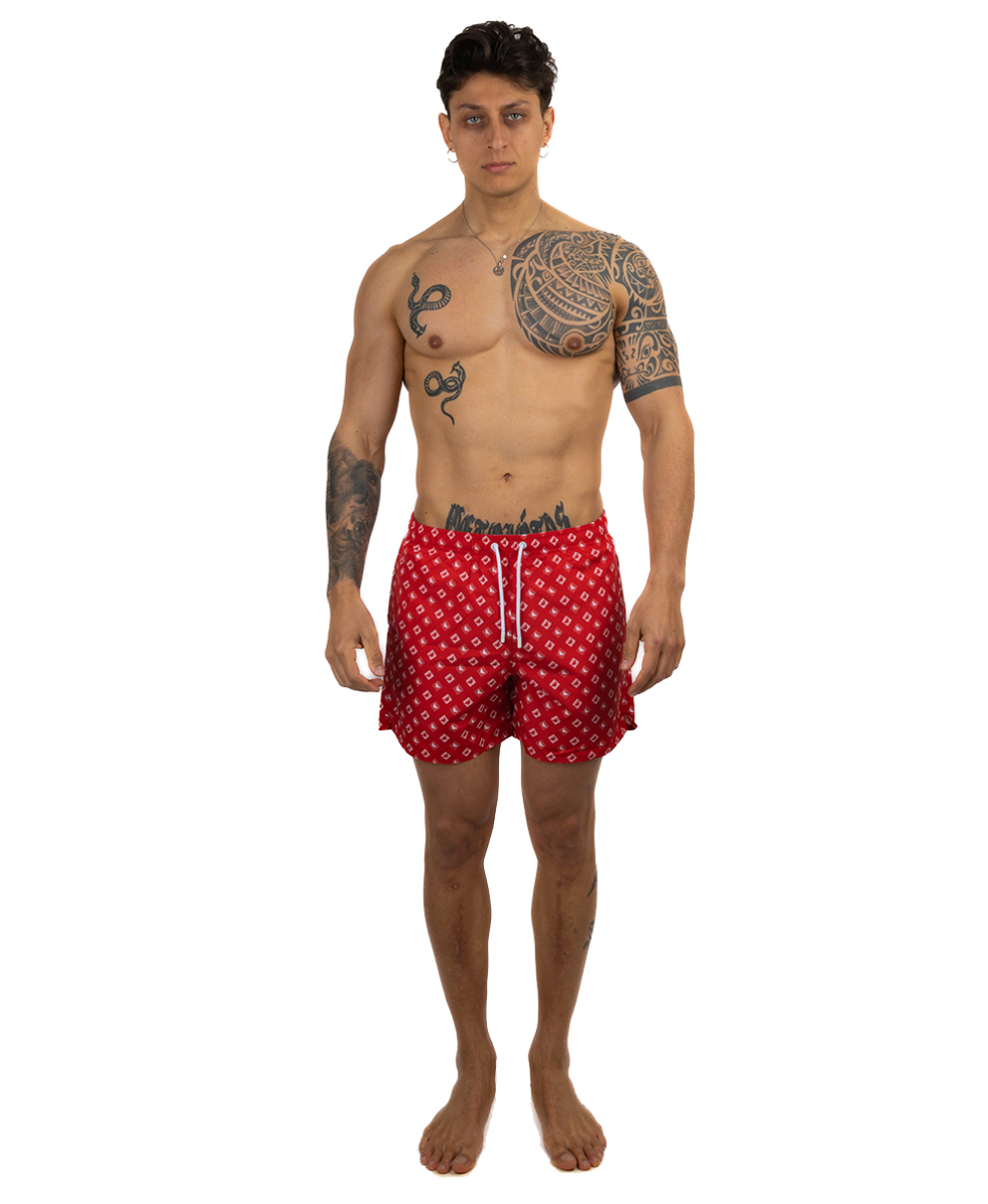 EMPORIO ARMANI - COSTUME SHORT - 211740 3R441 00173 - RUBY RED