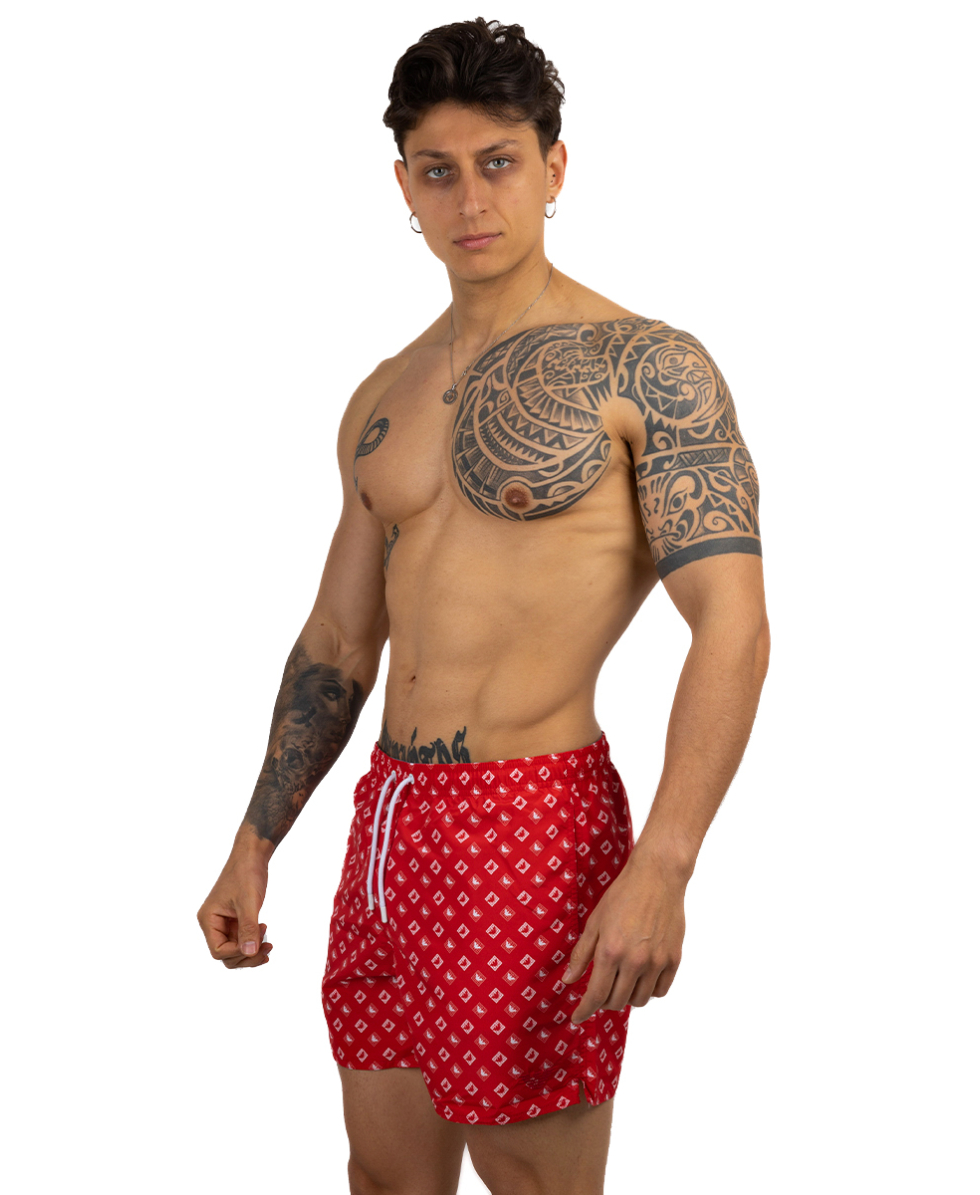 EMPORIO ARMANI - COSTUME SHORT - 211740 3R441 00173 - RUBY RED - B