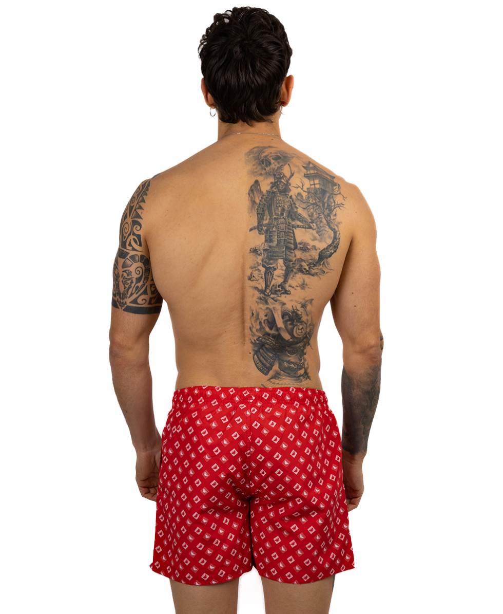 EMPORIO ARMANI - COSTUME SHORT - 211740 3R441 00173 - RUBY RED