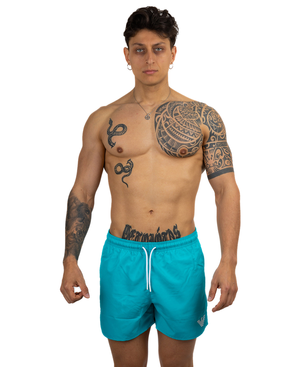 EMPORIO ARMANI - COSTUME SHORT - 211752 3R438 00032 - TURQUOISE